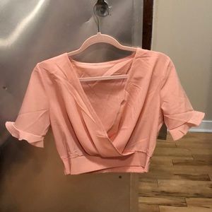 Pink crop top